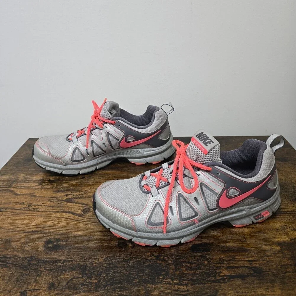 Nike Alvord 10 512038-002 Gray Pink Trail Running Shoes Sneakers Size 9
